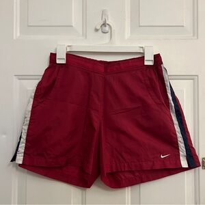 Vintage Nike Women's Red Athletic Shorts